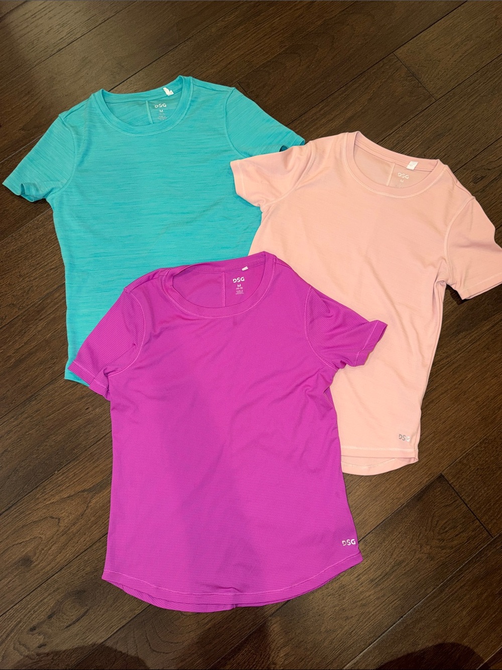 DSG Short Sleeve Kids' Tees in Teal, Pink, and Purple Size M 10/12 - C11-742